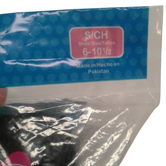 Fruit Of The Loom Size 6-10.5 Crew Socks Girls 10 Pack Black Ultra Soft NEW - Picture 2 of 6